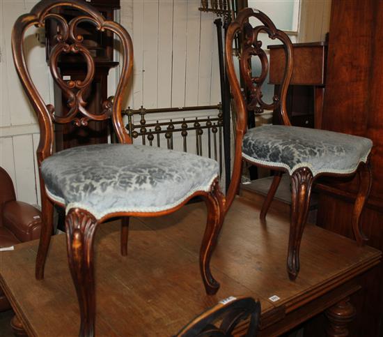 Set 4 Victorian dining chairs